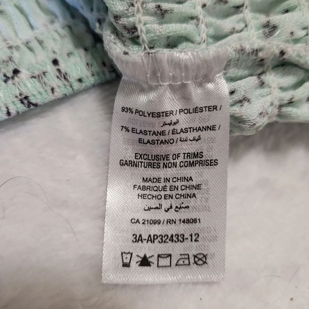 Ardene Mint Green Floral Crop Top (fits M) - Picture 5 of 8